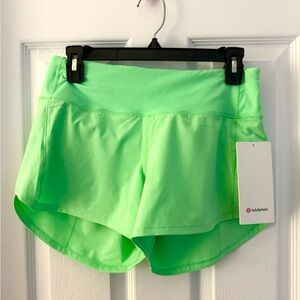 Lululemon speed up shorts NWT size 6